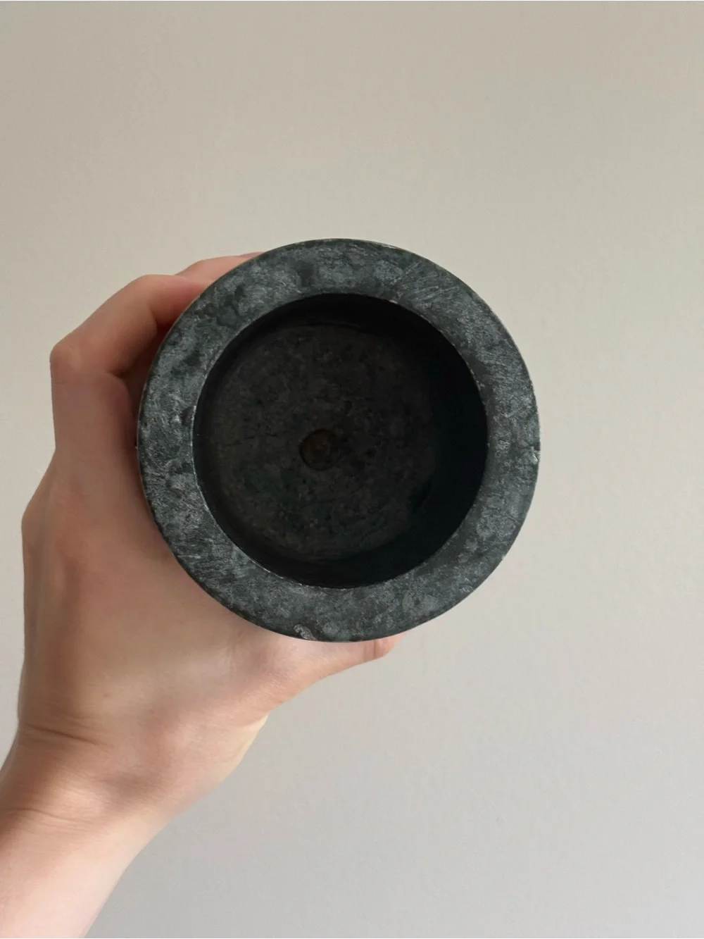 Dark Green Marble Vase